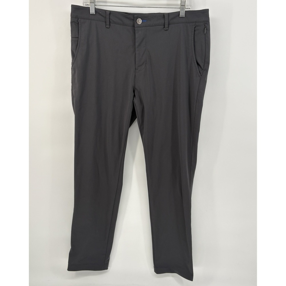 Twillory Golf Pants Mens 34x34(32) Gray Performance Stretch Tech Tailored Fit